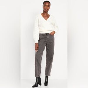 Old Navy Women's Charcoal Straight Leg Jeans